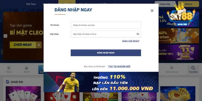 Hoàn tất đăng nhập